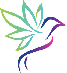 abstract flower logo