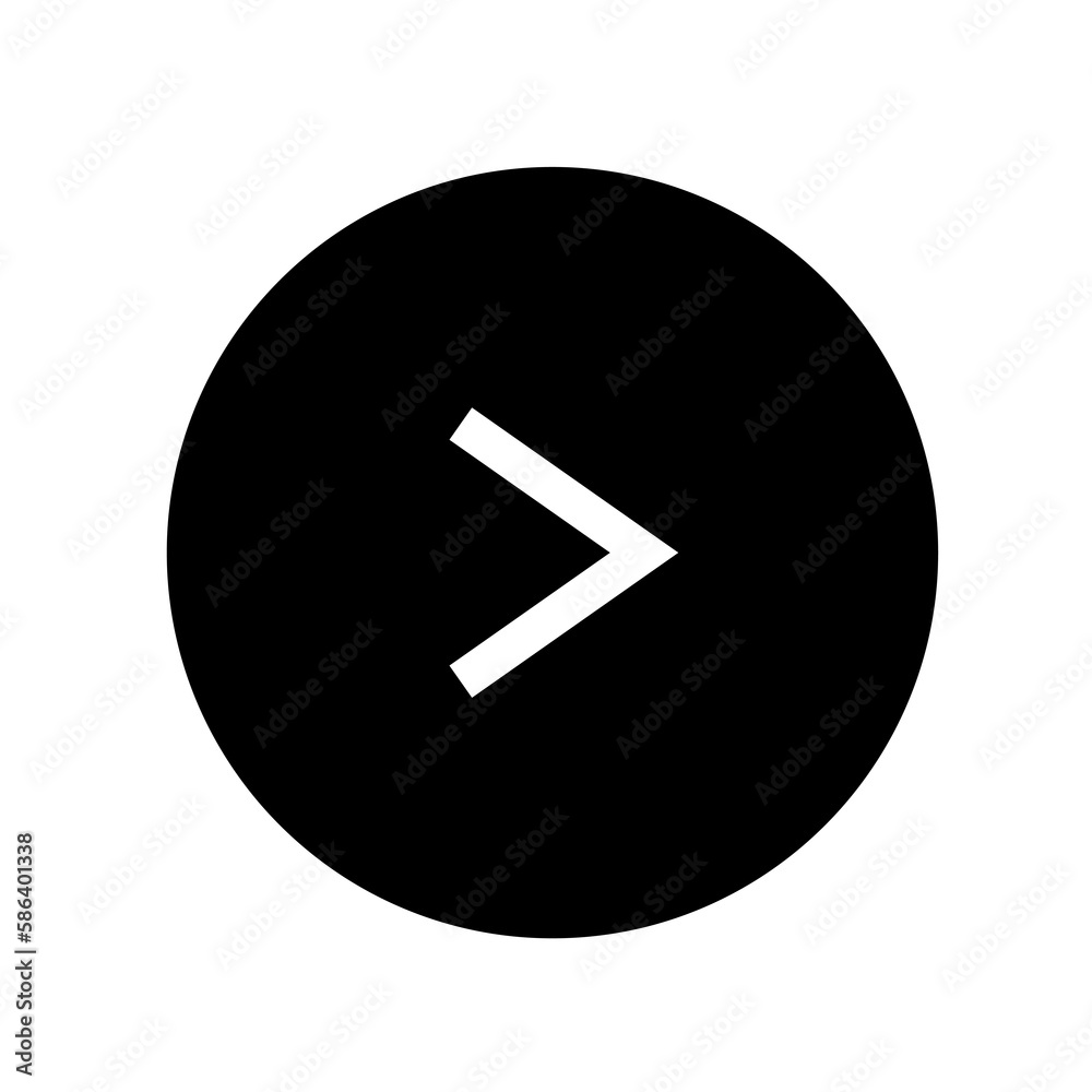 Aufkleber arrow sign in round shape isolated