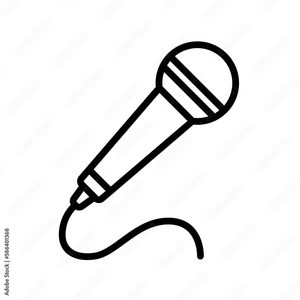Poster simple microphone icon