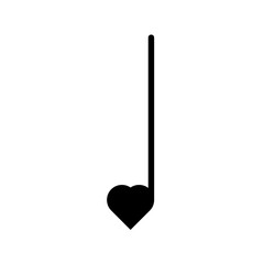 music notes heart icon