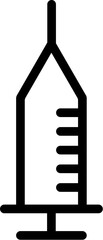 Medical Syringe Isolated Line Icon. Editable stroke. It can be used for websites, stores, banners, fliers