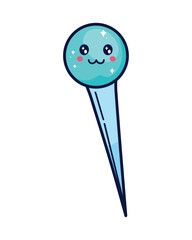cartoon mascot pushpin