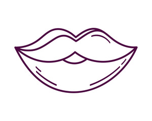 female lips doodle