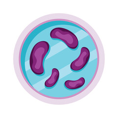 biology icon of bacteria