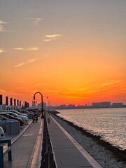 sunrise at the old port doha