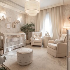 Elegant and Sophisticated Nursery with Modern Touches