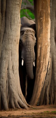 Peeking Elephant, AI