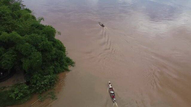 Natureza &Aacute;gua Parque Ambiental Encontro Rios Rio Poti Parna&iacute;ba Ponto Tur&iacute;stico Poty Velho Restaurante Flutuante Solim&otilde;es Negro Teresina Verde Marrom Paisagem Drone Turismo Viagem Viajar 