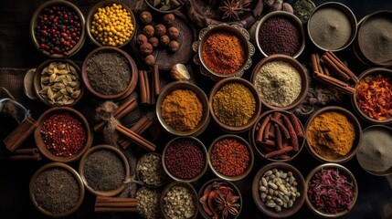 Experience the Exotic Flavors of India's Spices Traditional Cuisine, GENERATIVE AI