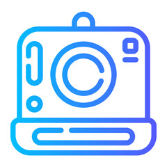 photo camera gradient icon