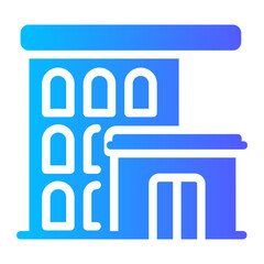 hotel gradient icon