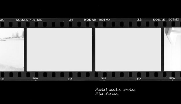 Bangkok, Thailand - December 8, 2021 film collections frame.Kodak black and white Films.
