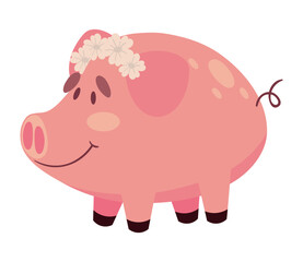 pig icon isolated