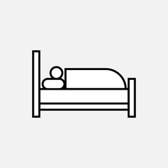 Accommodation Icon. Motel, Hotel Symbol for Design, Presentation, Website or Apps Elements. 