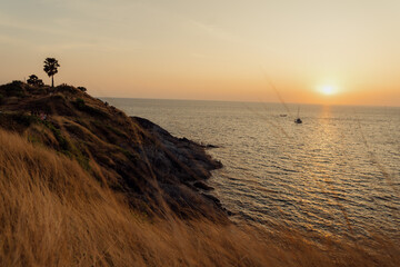 sunset on the beach