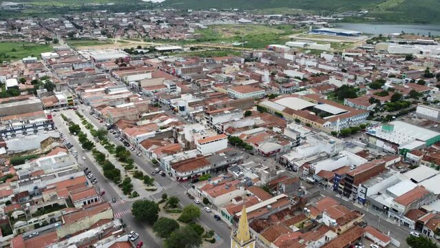 Sert&atilde;o Caatinga Serra Talhada Pernambuco Triunfo Pernambucano Paisagem Cidade Igreja Lampi&atilde;o Natureza Constru&ccedil;&atilde;o Xaxado Forr&oacute; PE Brazil Viagem Drone