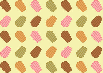 マドレーヌのバックグラウンドイラスト