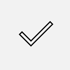 Checkmark Icon.  Approve, Confirm Symbol for Design, Presentation, Website or Apps Elements - Vector. 