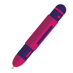 Flat vector icon of pen
