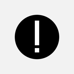 Exclamation Icon. Warning, Alert Symbol - Vector