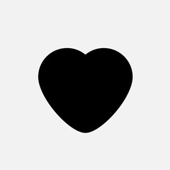 Heart Geometric Basic Shape Icon. Love  Symbol for Design, Presentation, Website or Apps Elements – Vector