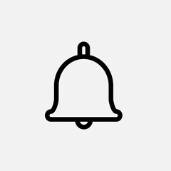 Bell Icon. Alert, Ringing Symbol for Design, Presentation, Website or Apps Elements – Vector.