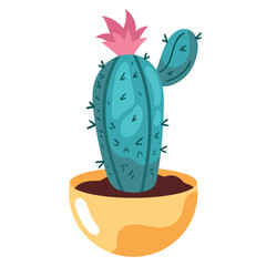 Fresh herbs grow in green potted plant