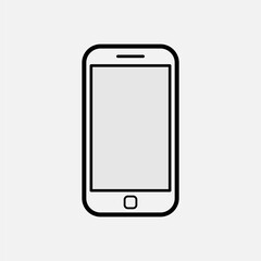 Smartphone Icon. Telecommunication Device Symbol for Design, Presentation, Website or Apps Elements – Vector.     