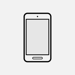 Smartphone Icon. Telecommunication Device Symbol for Design, Presentation, Website or Apps Elements – Vector.     