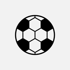 Soccer Ball Icon - Sport Element Vector.  