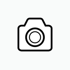Camera Icon. Photography , Photographer Symbol for Design, Presentation, Website or Apps Elements - Vector.       