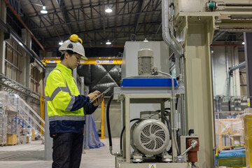Project  Engineer train Inspect the train's diesel engine, railway track in depot of train