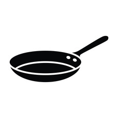 Frying pan icon vector on trendy design