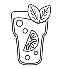 lemon cocktail icon