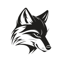 fox, vector concept digital art, hand drawn illustration