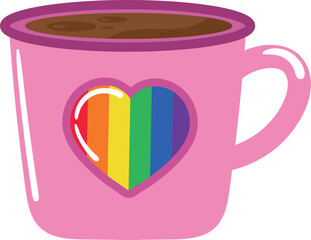 mug with Pride flag LGBTQ