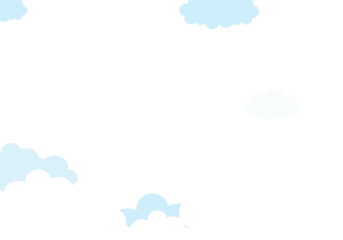 Cloud and Sky background, pastel paper cut design PNG