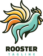 rooster mascot logo