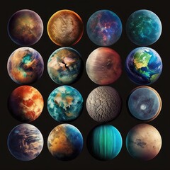 Obraz na płótnie Canvas The surprising diversity of planet types beyond our own solar system Generative Ai