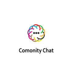 Chat comonity Forum logo designs concept vector, World Talk logo symbol designs, Discuss symbol