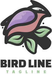 bird mascot logo
