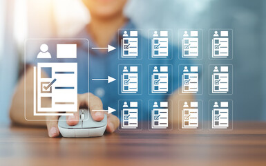 HR Job Human resources management, Human resources and management concept