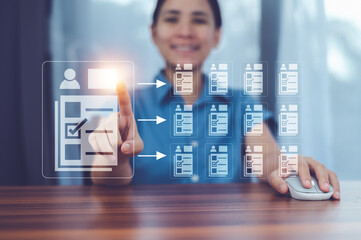 HR Job Human resources management, Human resources and management concept