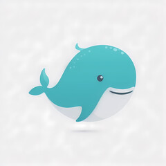Whale shark logo. Generative AI