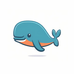Whale shark logo. Generative AI