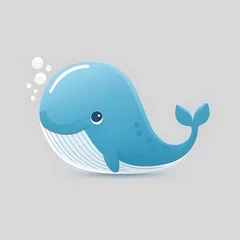 Tuinposter Whale shark logo. Generative AI © premiumdesign