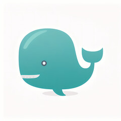 Obraz premium Whale shark logo. Generative AI