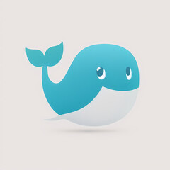 Obraz premium Whale shark logo. Generative AI