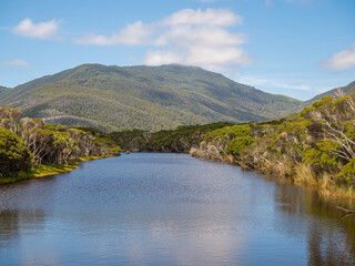 lake and mountains at Wilsons Promontory