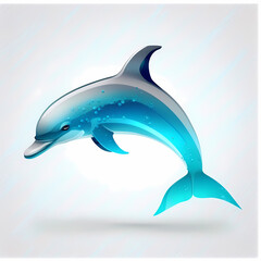 Dolphin Logo. Generative AI